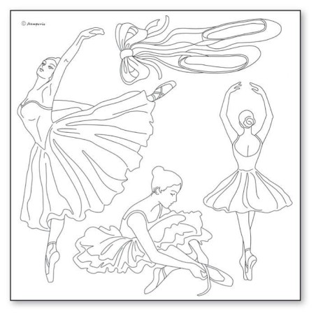 Dance. Siluetas en papel de arroz.