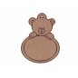 Osito cartel oval horizontal. Para colgar