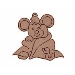 Ratoncito con pato. Para colgar