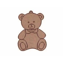 Osito sentado. Para colgar