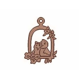 Pajaritos en columpio