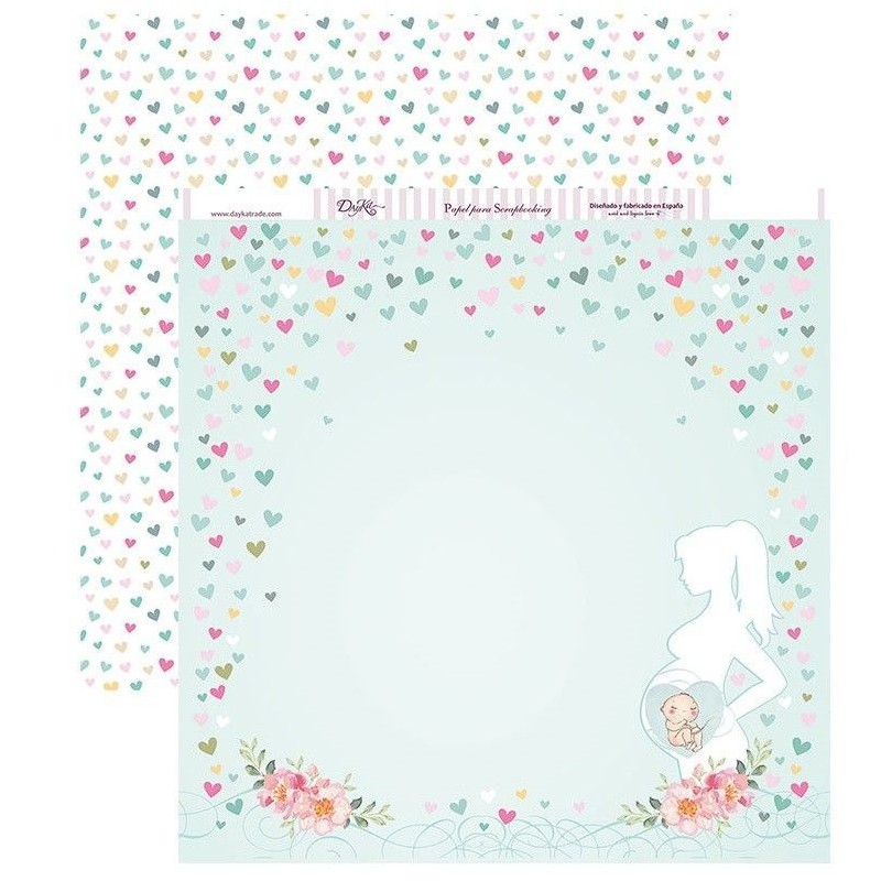 Papel Scrapbooking SCP-249 Ecografía Dayka Trade| L'aura Bella