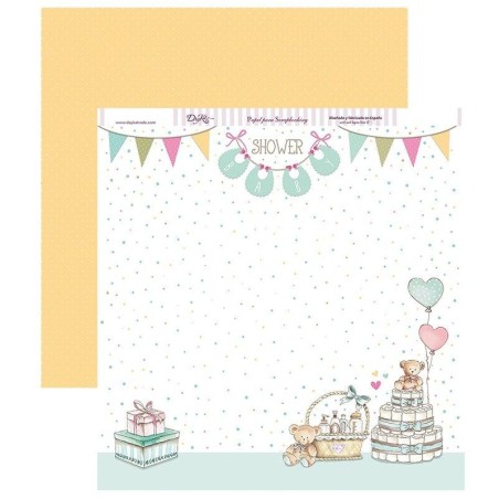 Papel Scrapbooking. SCP-253. Voy a ser mamá: "baby shower"