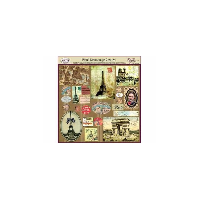 Papel decoupage. Imágenes parisinas | L'aura Bella