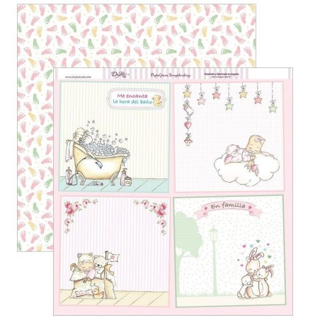 Papel Scrapbooking. SCP-257. Y por fin llegaste tú, mi niña: "me encanta la hora del baño"