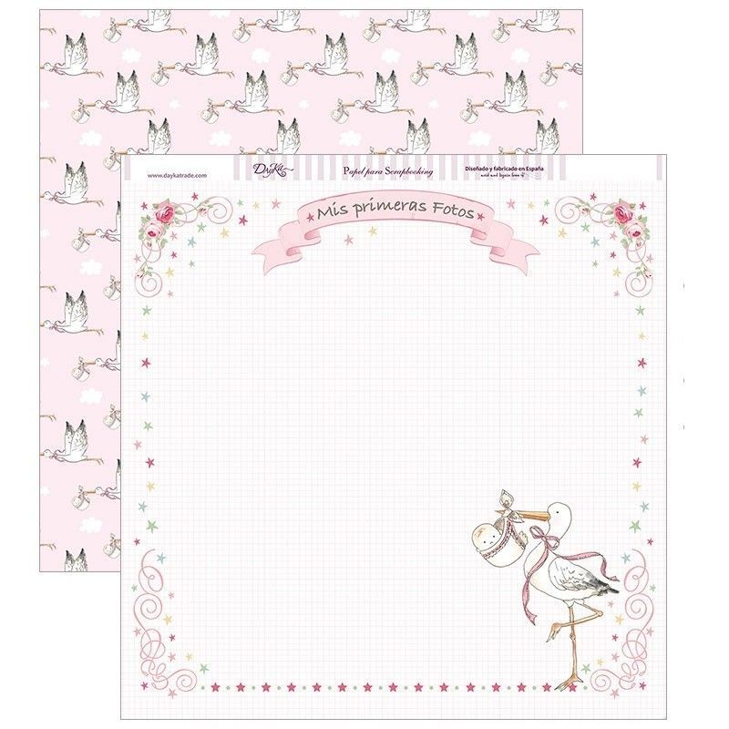 Papel Scrapbooking SCP-259 niña: mis primeras fotos | L'aura Bella