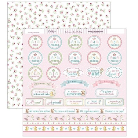 Papel Scrapbooking. SCP-262. Y por fin llegaste tú, mi niña: "mi primer año"