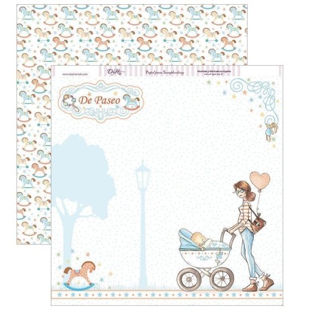 Papel Scrapbooking. SCP-267. Y por fin llegaste tú, mi niño: "de paseo"