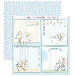 Papel Scrapbooking SCP-269 niño: la hora del baño | L'aura Bella