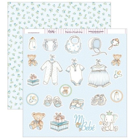 Papel Scrapbooking. SCP-273. Y por fin llegaste tú, mi niño: "Canastilla mi bebé"