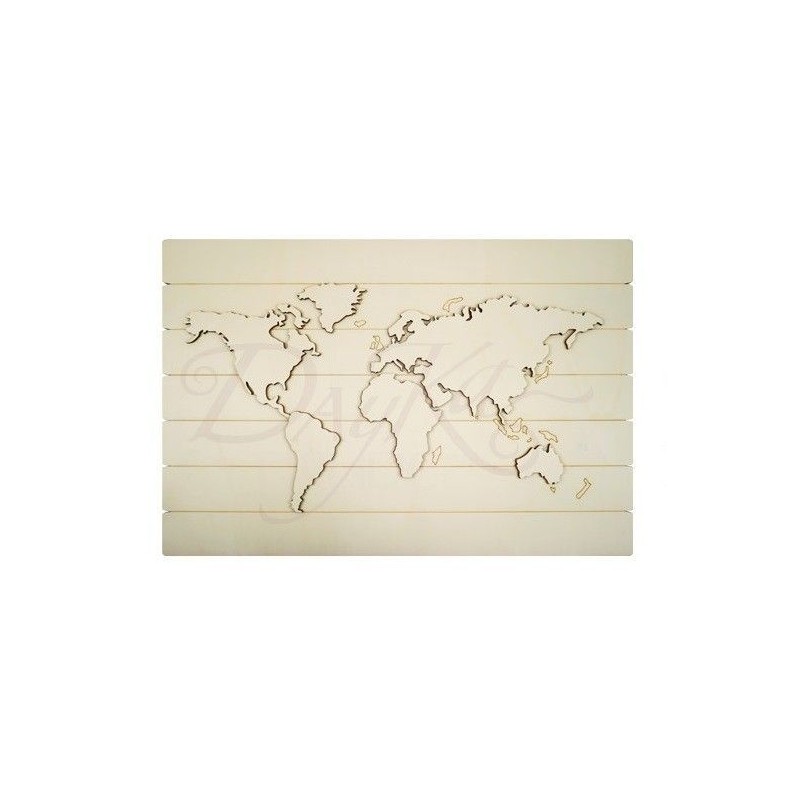 Mapamundi relieve. madera L'aura bella