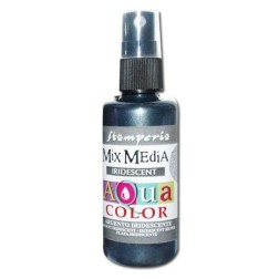 Spray color Plata iridiscente para Mix Media 60ml de Acqua Color