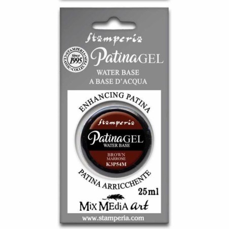 Patina Gel 25ml Brown Marrón K3P54M Stamperia | L'aura Bella
