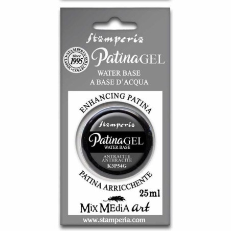 Patina Gel 25ml Anthracite Antracita K3P54G Stamperia | L'aura Bella