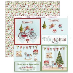 Papel Scrap Dayka  SCP-282 Feliz Navidad 3D | L'aura Bella