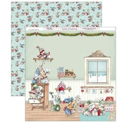 Papel scrap Navidad Dayka scp-285 habitación juguetes | L'aura Bella