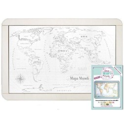 Lienzo prediseñado Mapamundi
