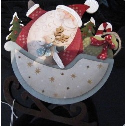 navidad dayka  549. Papá Noel trineo. madera | L' aura Bella