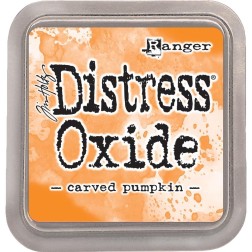 Carved Pumpkin. Distress Oxide. Tim Holtz Ranger | L' aura Bella