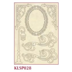 siluetas madera Stamperia. KLSP028 street lamp corners| L' aura Bella