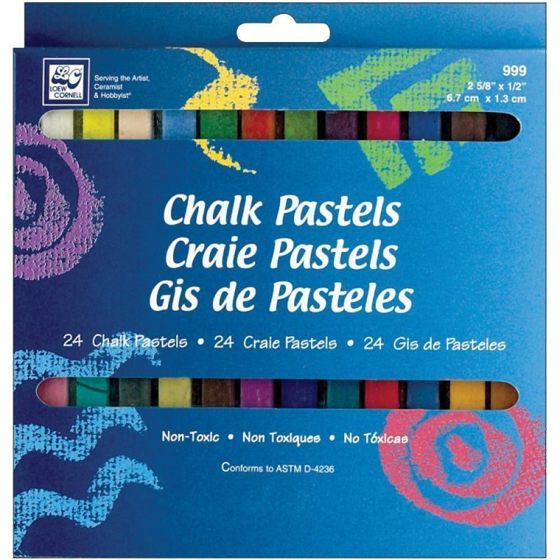 Pasteles tiza. Chalk pastels. 24 colores  | L' aura Bella