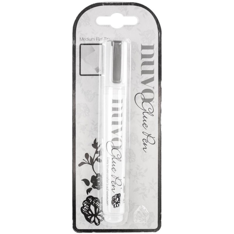 Pegamento Nuvo glue Pen medium tip flat. Tonic Studios | L' aura Bella