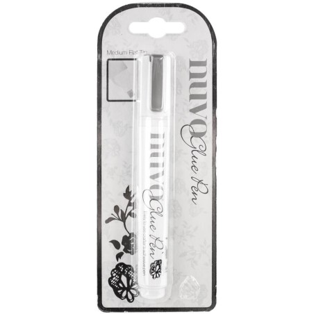 Pegamento Nuvo glue Pen medium tip flat. Tonic Studios | L' aura Bella