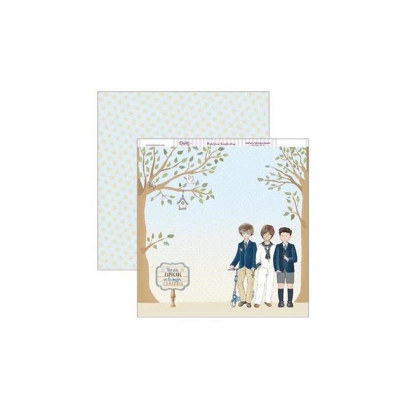 Papel Scrap Dayka SCP-303 Niños de comunión árboles| L'aura Bella
