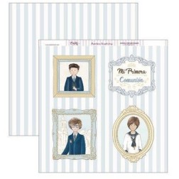 Papel Scrap Dayka SCP-307 Cuadros niños de 1 Comunión  | L'aura Bella