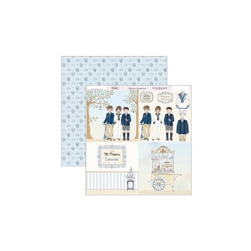 Papel Scrap Dayka SCP-309 cuatro imágenes candy bar  | L'aura Bella