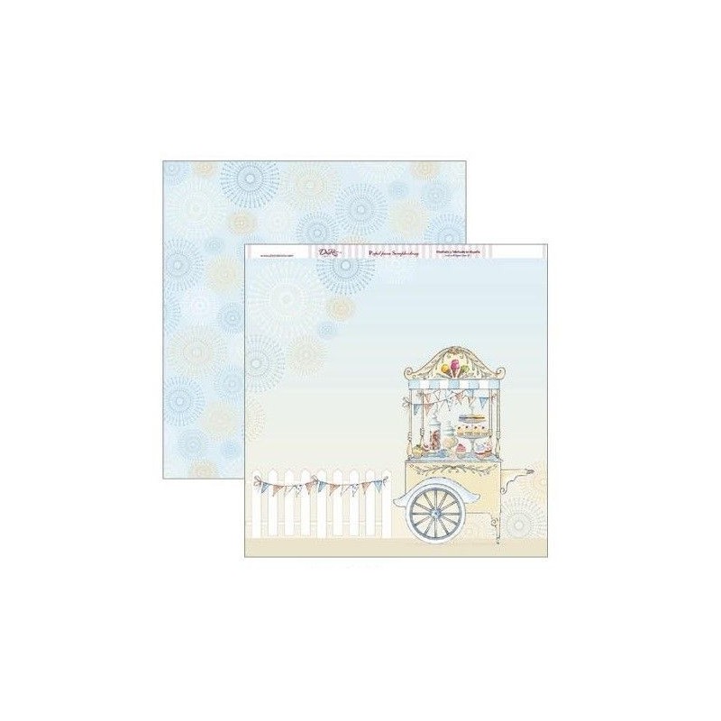 Papel Scrap Dayka SCP-310 candy bar y valla banderines  | L'aura Bella