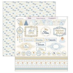 Papel Scrap Dayka SCP-311 banderines, cenefas, frases | L'aura Bella