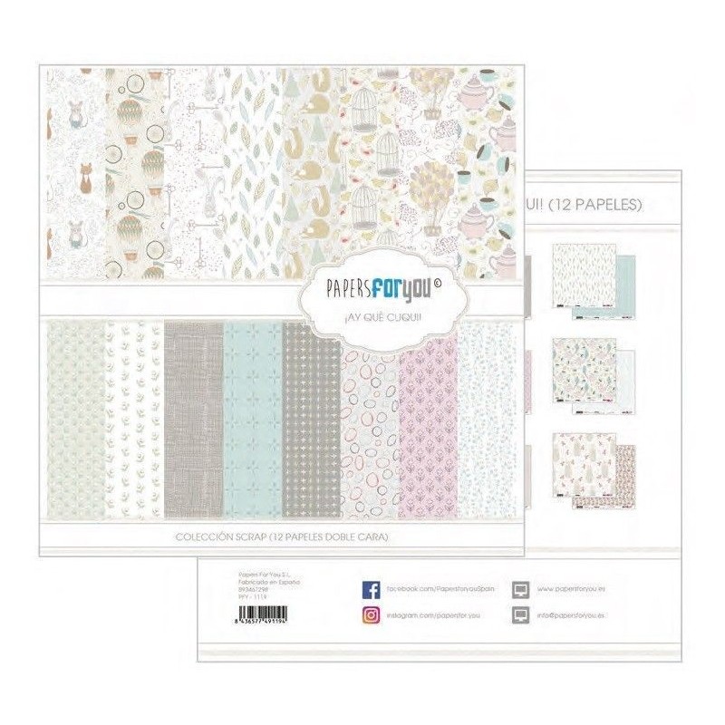 Colección ¡ay que cuqui!  Papers for you. PFY-1119| L'aura Bella
