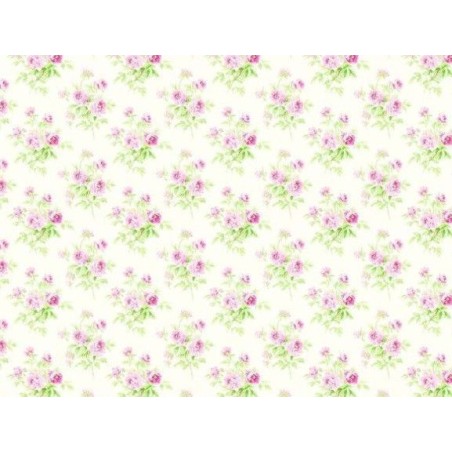 Papel entelado. PFY. Botanic Roses. 100 x 70 cm