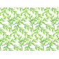 Papel entelado. PFY. Green Leaves. 100 x 70 cm