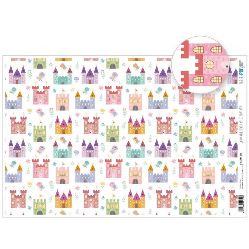 Papel cartonaje encuadernacion. Kids Castle Fantasy | L'aura Bella