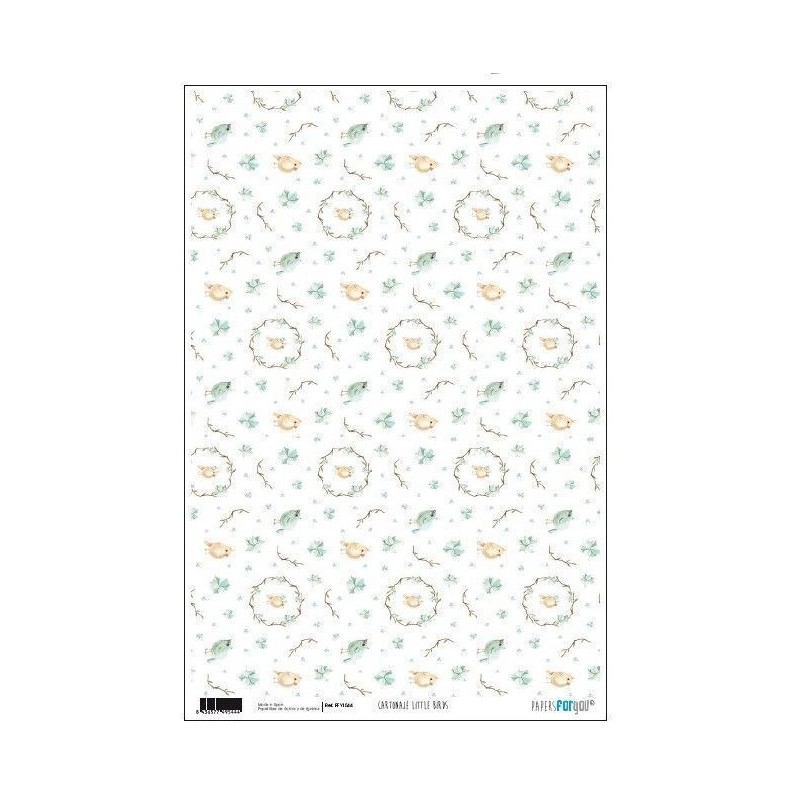 Papel cartonaje encuadernacion. Little Birds | L'aura Bella