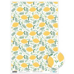 Papel cartonaje encuadernacion. Big Bang Limones | L'aura Bella