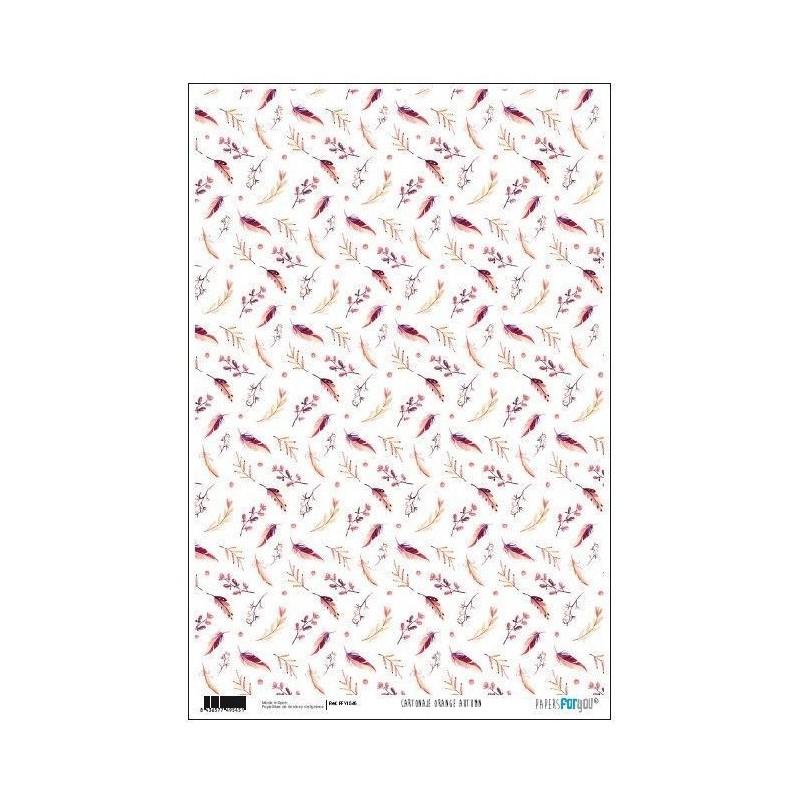 Papel cartonaje encuadernacion. Orange autumn | L'aura Bella