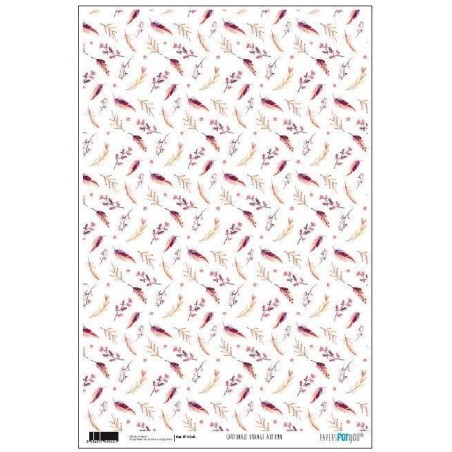 Papel cartonaje. PFY. Orange Autumn. 32 x 48,3 cm