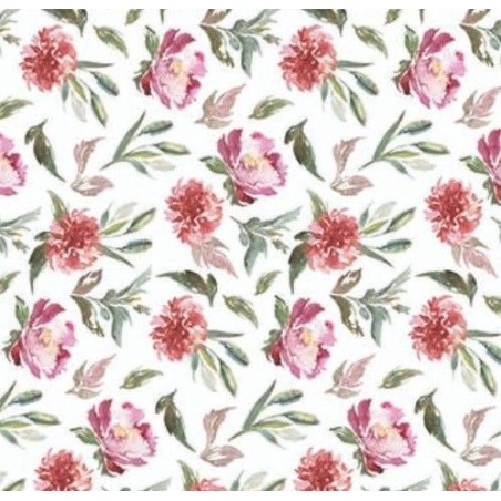 Papel cartonaje. PFY. Red Beauty Garden. 32 x 48,3 cm