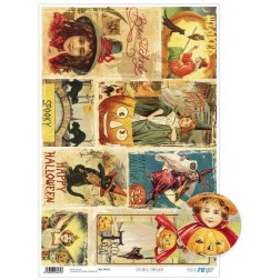 Papel cartonaje encuadernacion. Embrujada Halloween | L'aura Bella