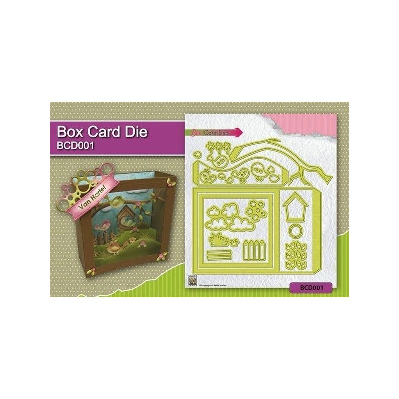 Die-cut scrapbooking. Box card Nellie Snellen. BCD001  | L'aura Bella