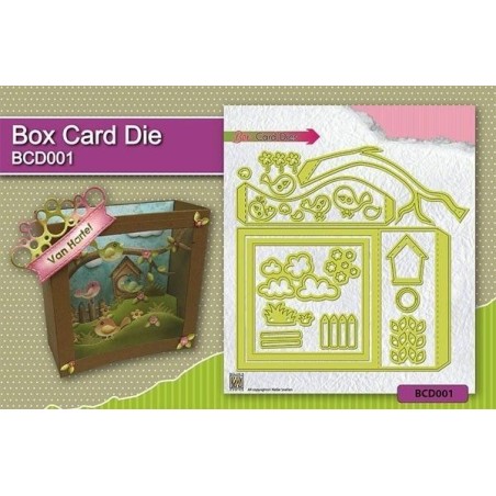 Die-cut scrapbooking. Box card Nellie Snellen. BCD001  | L'aura Bella