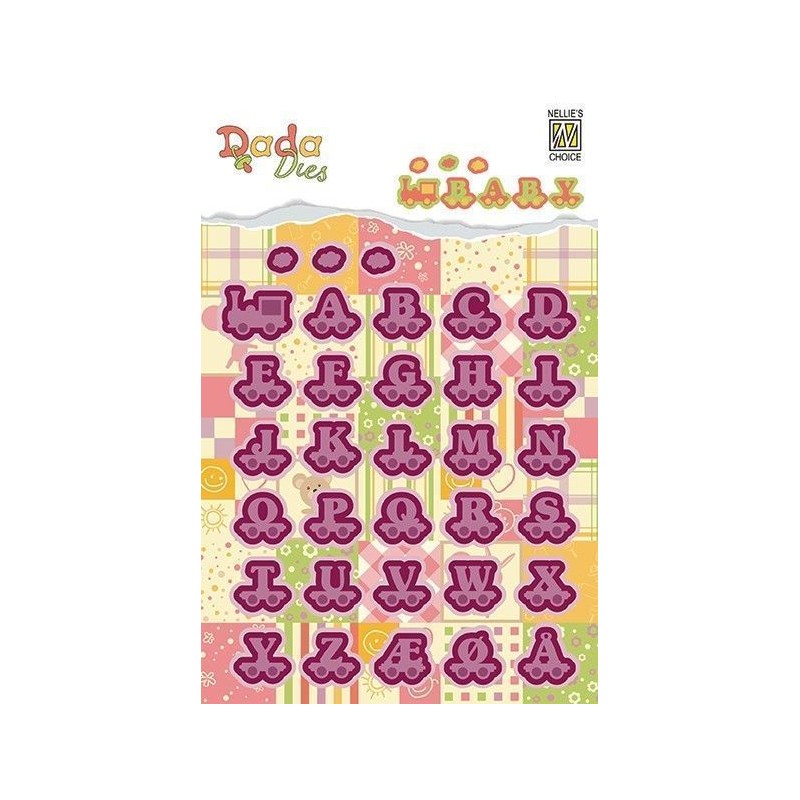 Die-cut scrapbooking Train-letters N. Snellen DDD005 | L'aura Bella