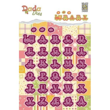Die-cut scrapbooking Train-letters N. Snellen DDD005 | L'aura Bella