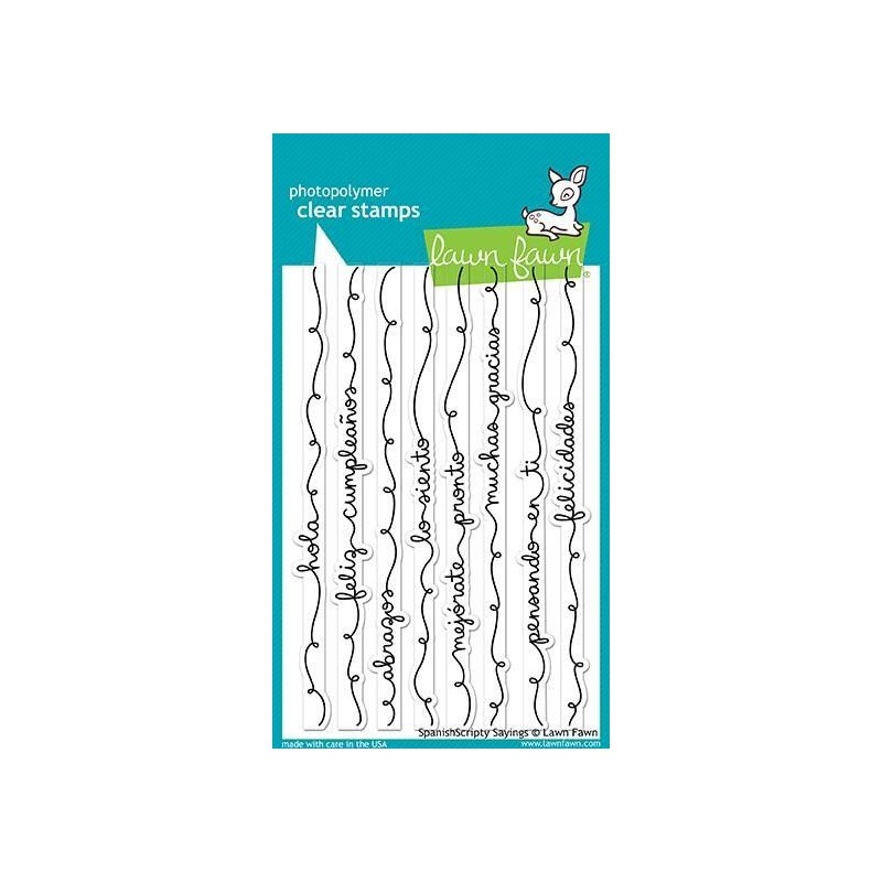 Sellos Lawn Fawn Spanish Scripty Sayings. Español. 1929 | L'aura Bella