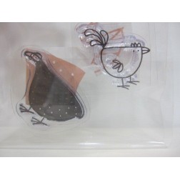 Sellos. pavo y gallina.