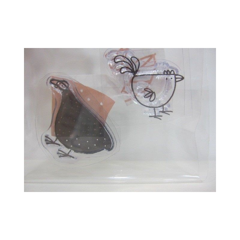 Sellos. pavo y gallina.