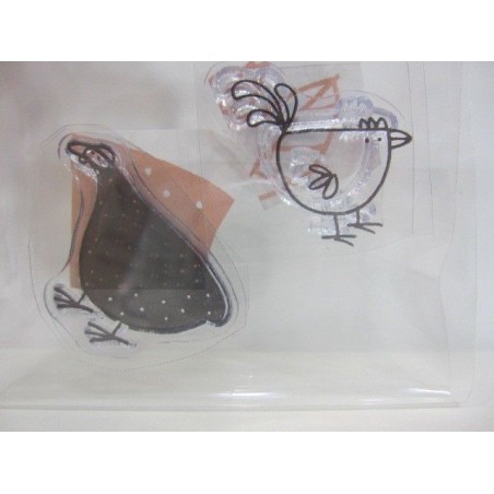 Sellos. pavo y gallina.